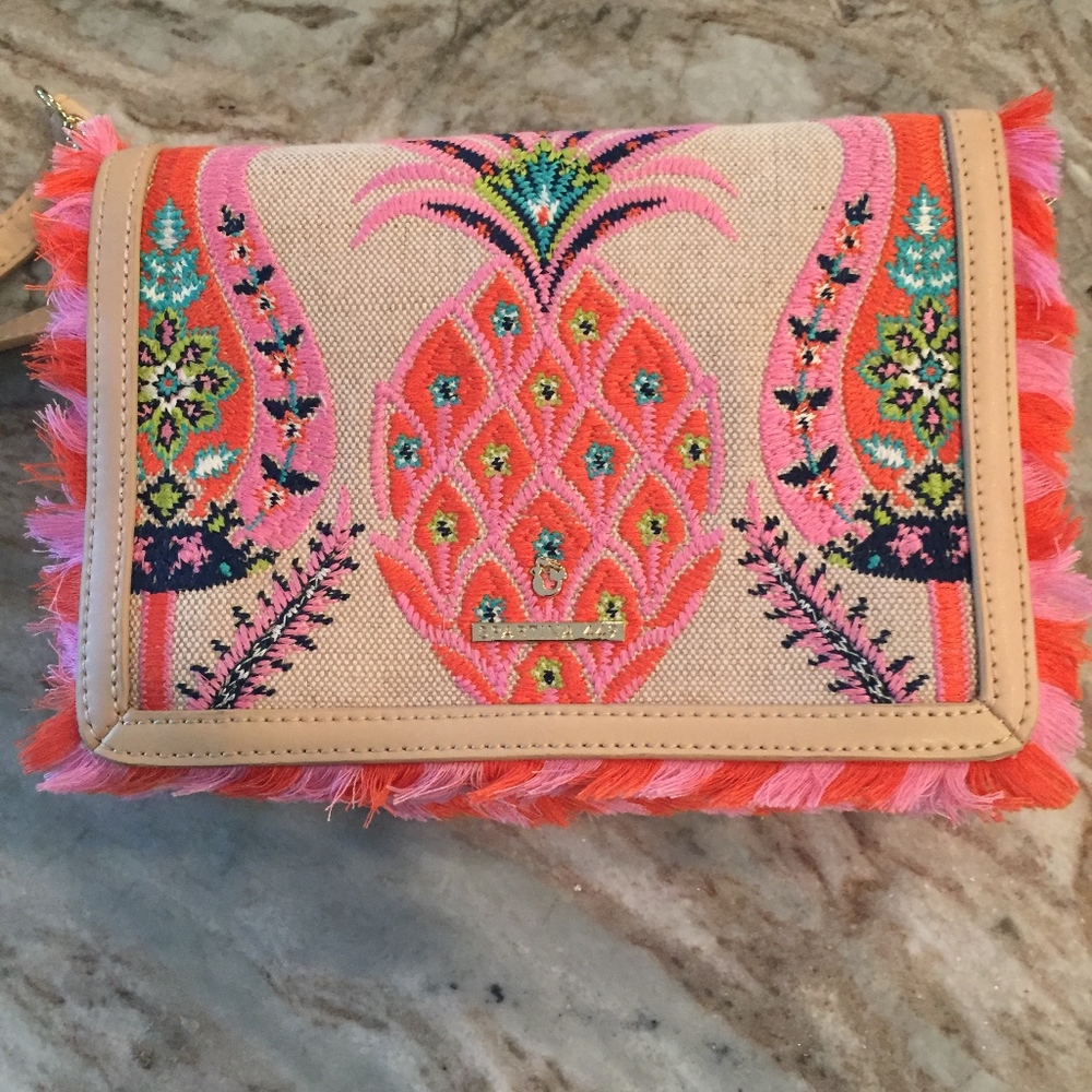 SPARTINA Kaia Pineapple Clutch Crossbody